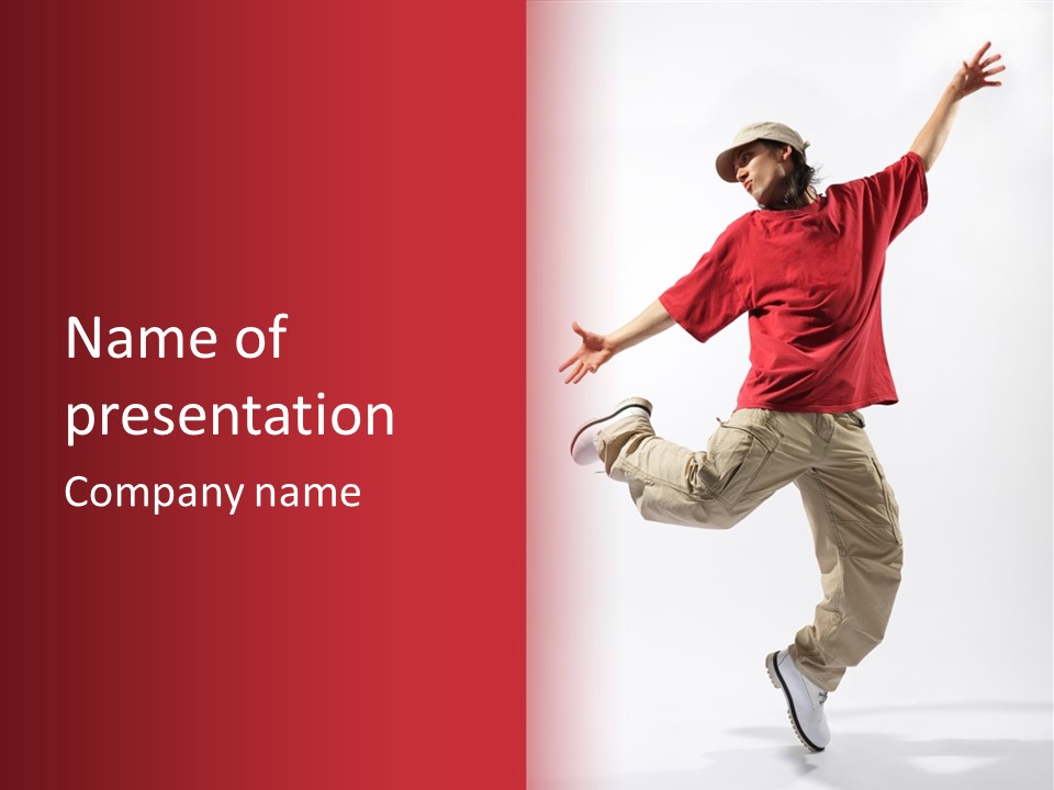 Jump Dance Motion PowerPoint Template