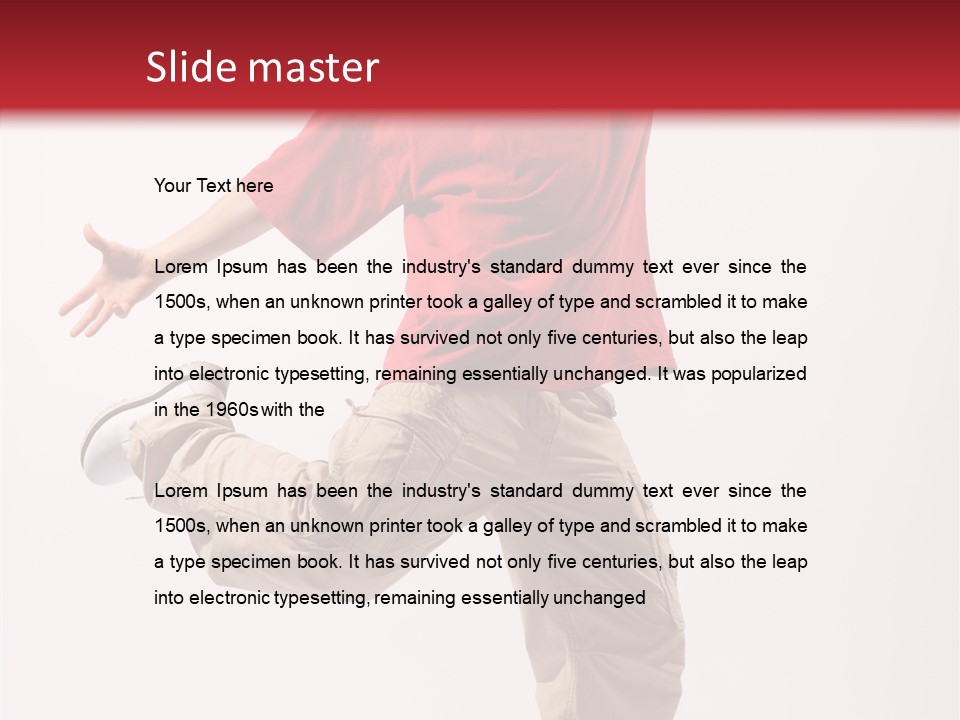 Jump Dance Motion PowerPoint Template