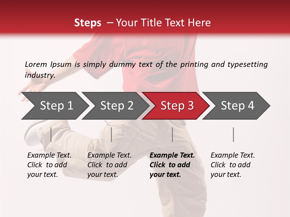 Jump Dance Motion PowerPoint Template