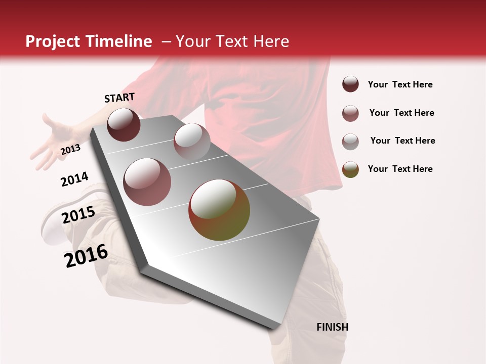 Jump Dance Motion PowerPoint Template