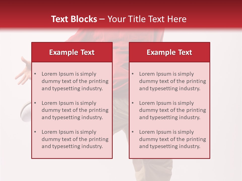 Jump Dance Motion PowerPoint Template