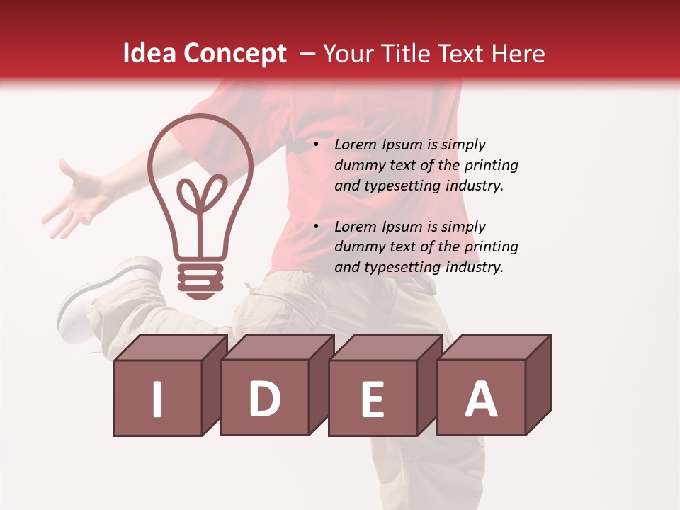 Jump Dance Motion PowerPoint Template