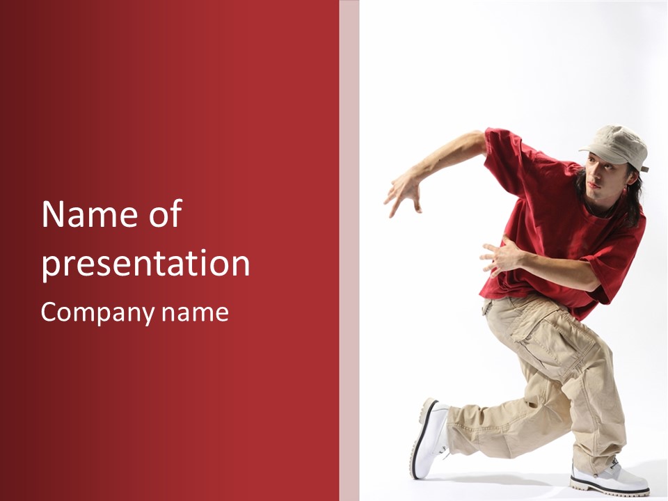 Dancer Break Dance Performance PowerPoint Template