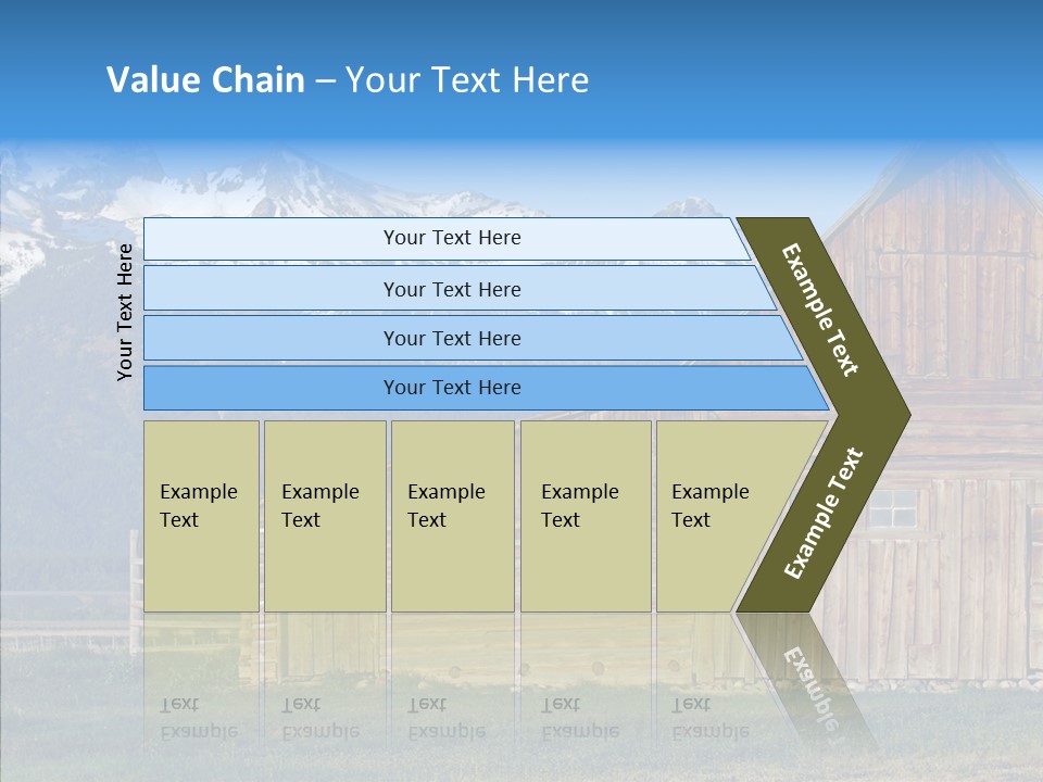 Teton National Park Agriculture Americana PowerPoint Template