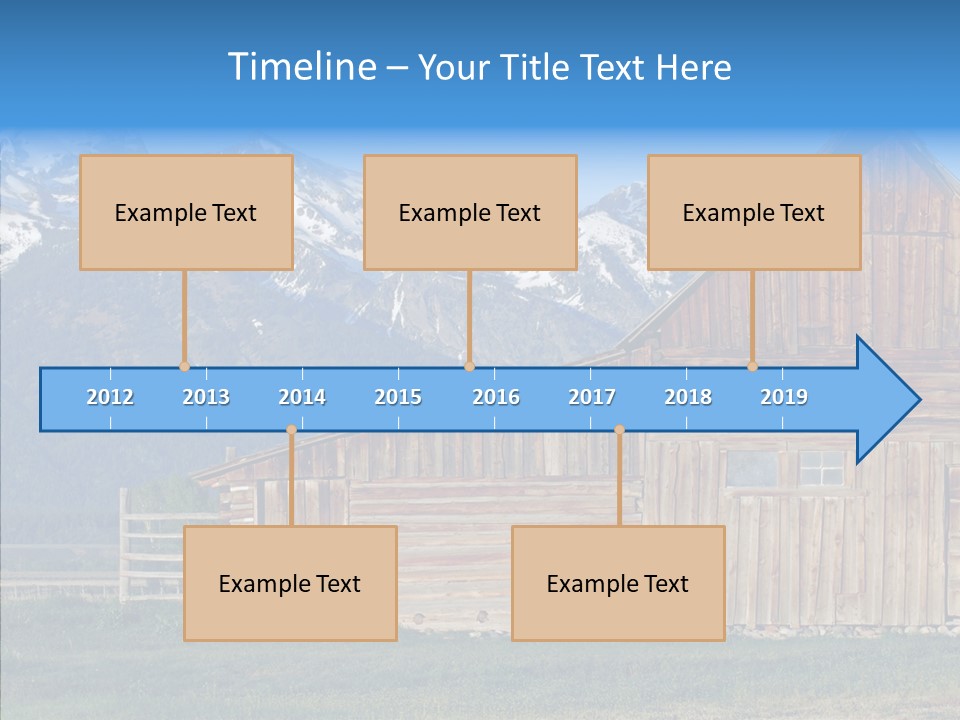 Teton National Park Agriculture Americana PowerPoint Template