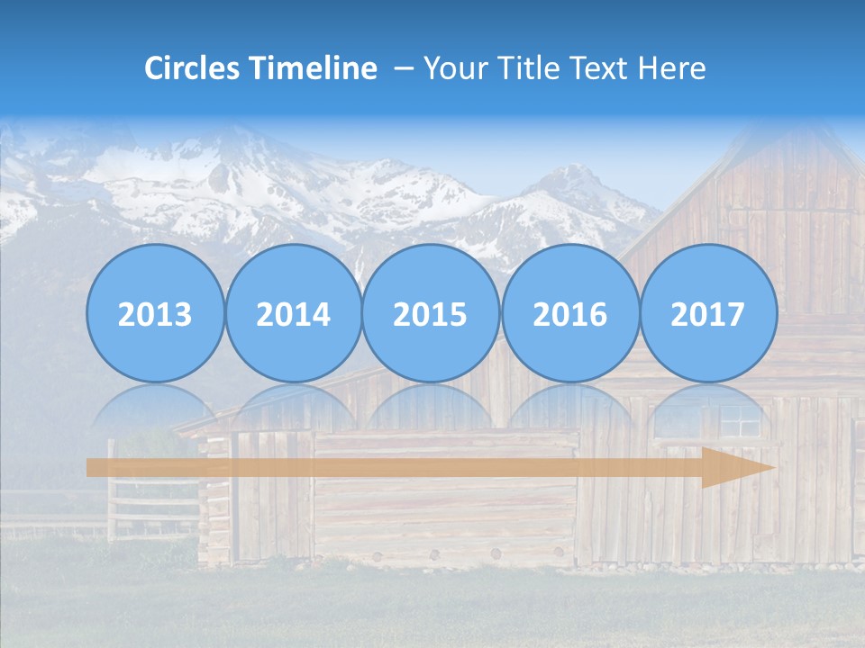 Teton National Park Agriculture Americana PowerPoint Template