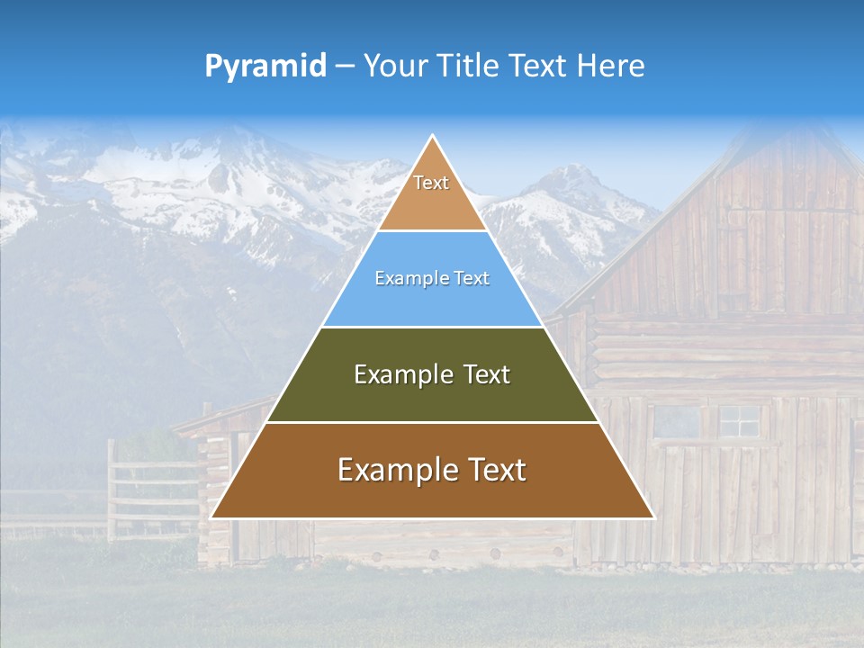 Teton National Park Agriculture Americana PowerPoint Template