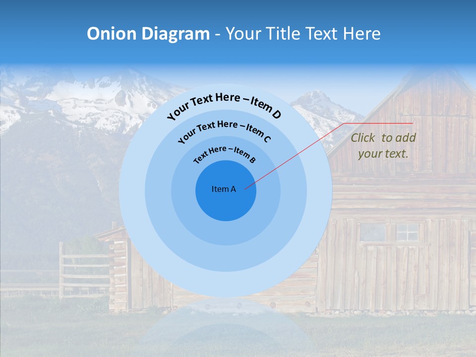 Teton National Park Agriculture Americana PowerPoint Template