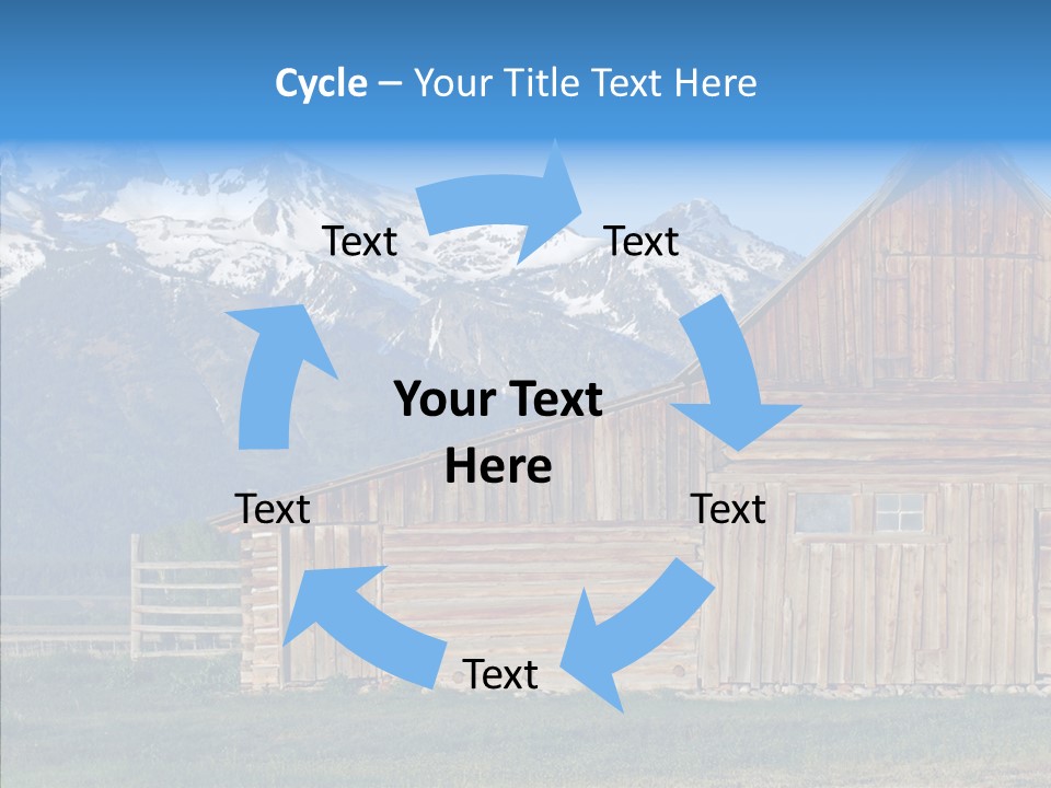 Teton National Park Agriculture Americana PowerPoint Template