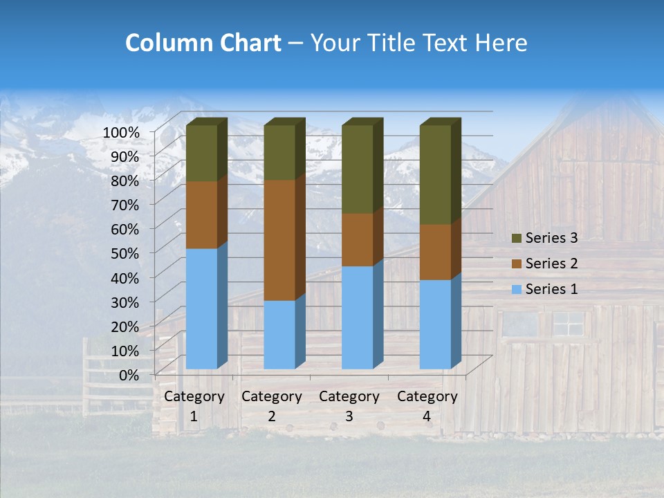 Teton National Park Agriculture Americana PowerPoint Template