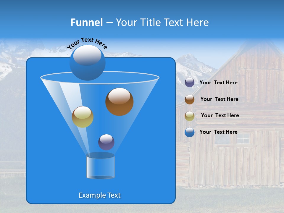 Teton National Park Agriculture Americana PowerPoint Template