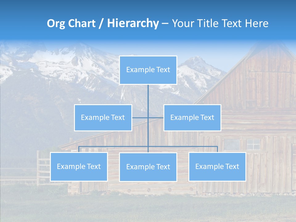 Teton National Park Agriculture Americana PowerPoint Template