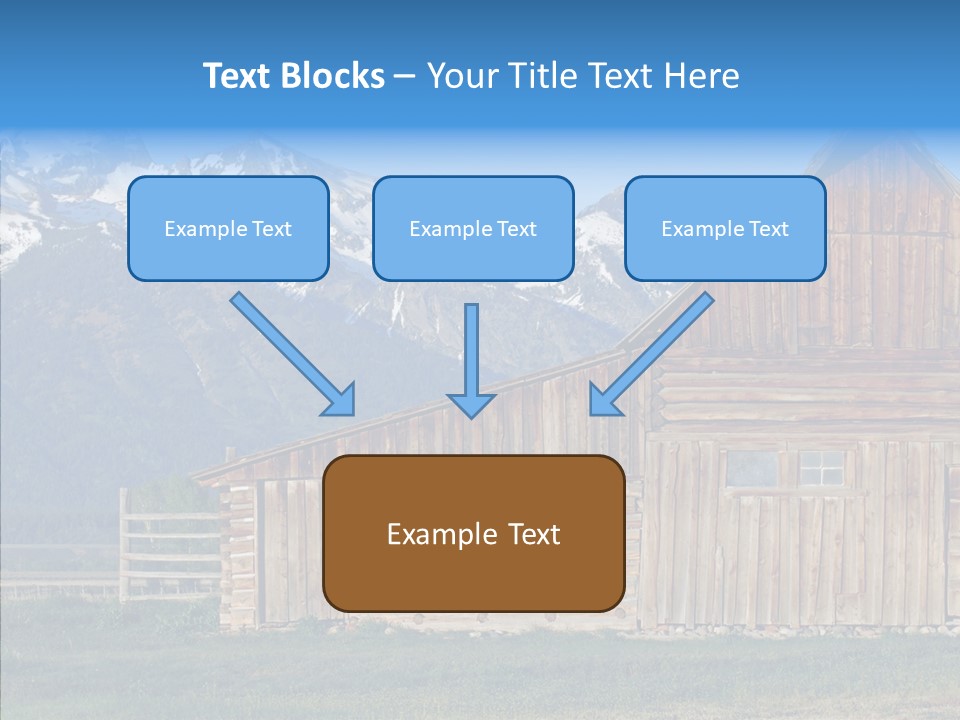 Teton National Park Agriculture Americana PowerPoint Template