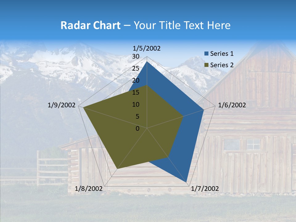 Teton National Park Agriculture Americana PowerPoint Template