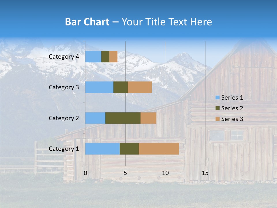 Teton National Park Agriculture Americana PowerPoint Template