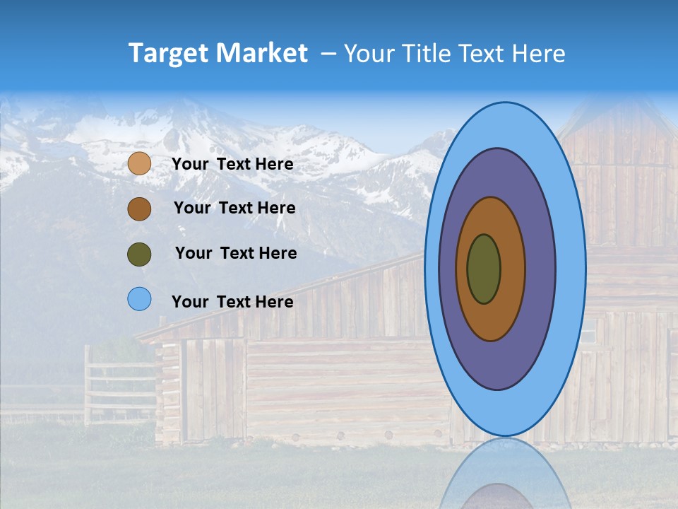 Teton National Park Agriculture Americana PowerPoint Template