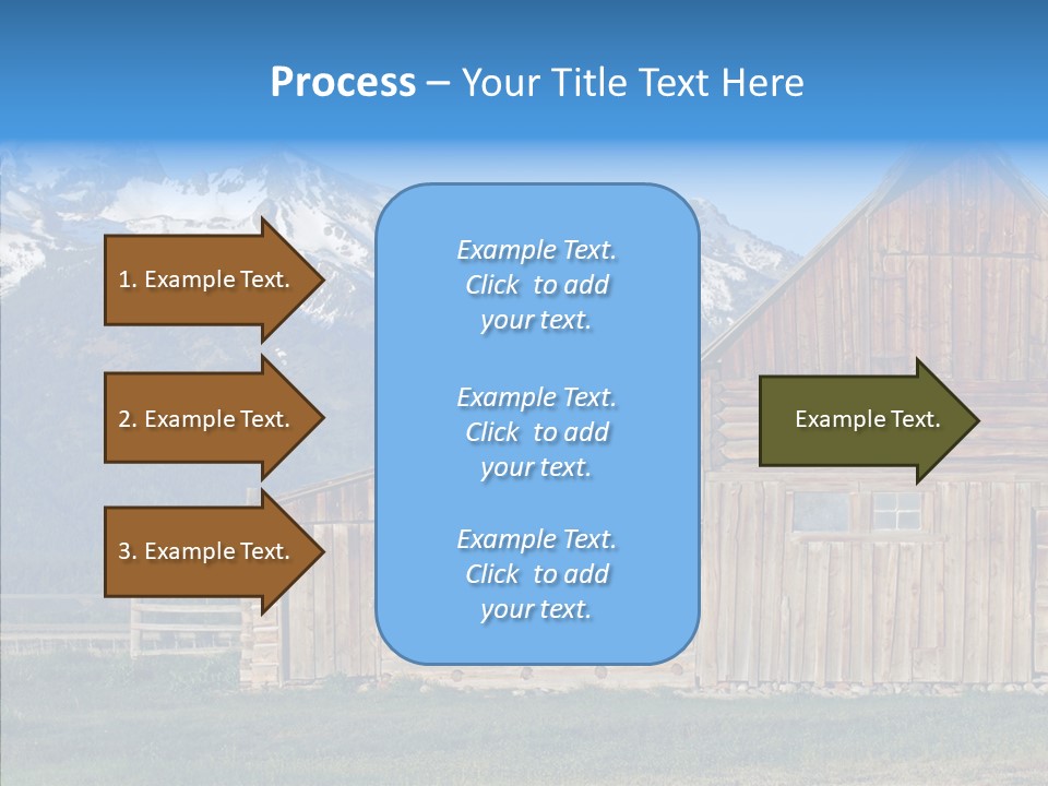 Teton National Park Agriculture Americana PowerPoint Template