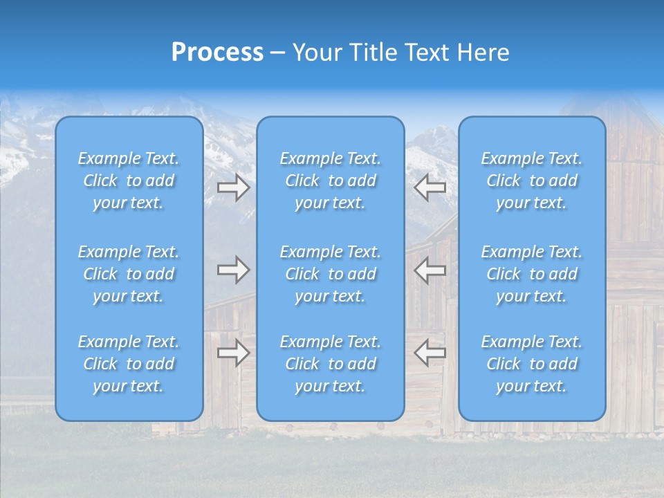 Teton National Park Agriculture Americana PowerPoint Template