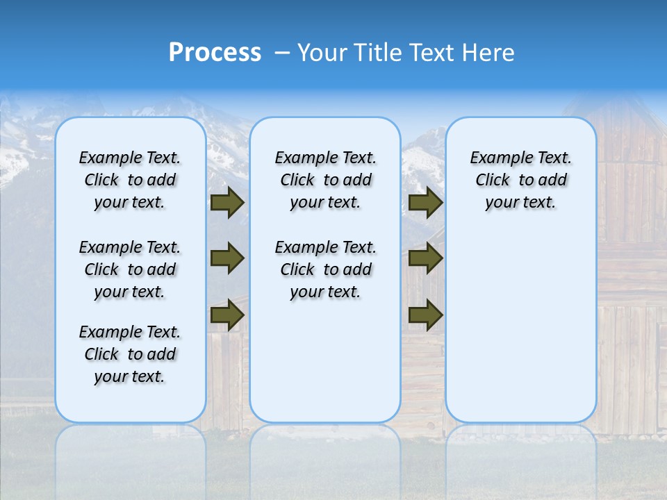 Teton National Park Agriculture Americana PowerPoint Template