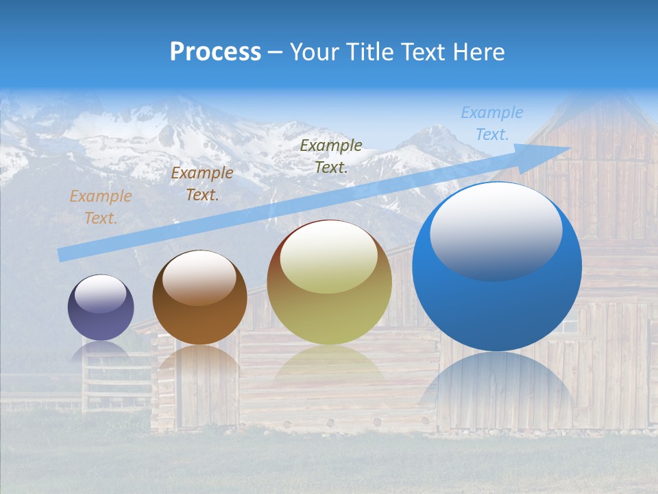 Teton National Park Agriculture Americana PowerPoint Template