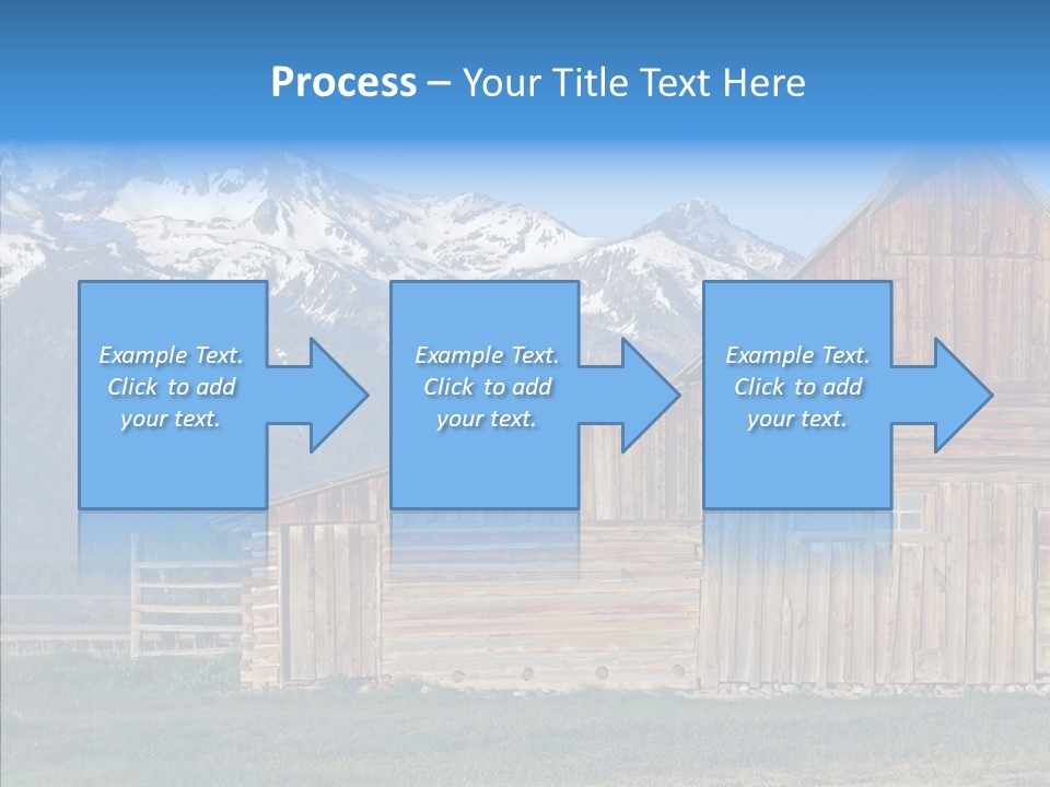 Teton National Park Agriculture Americana PowerPoint Template