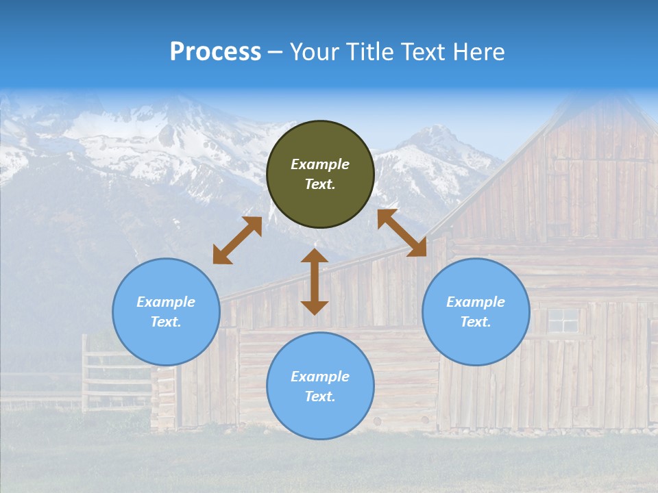 Teton National Park Agriculture Americana PowerPoint Template