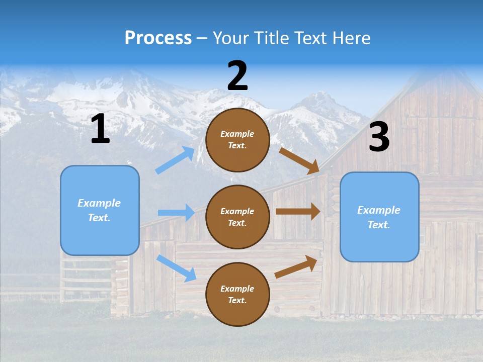Teton National Park Agriculture Americana PowerPoint Template