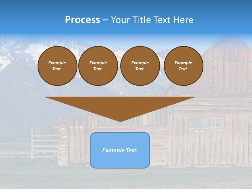Teton National Park Agriculture Americana PowerPoint Template
