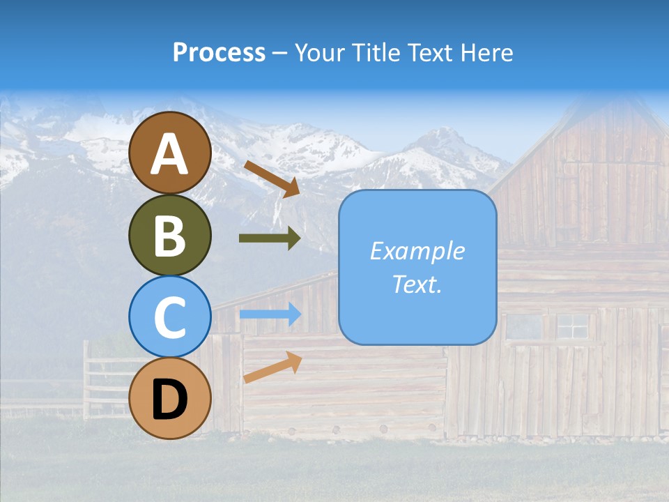 Teton National Park Agriculture Americana PowerPoint Template