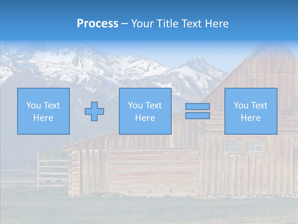 Teton National Park Agriculture Americana PowerPoint Template