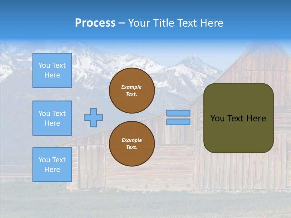 Teton National Park Agriculture Americana PowerPoint Template
