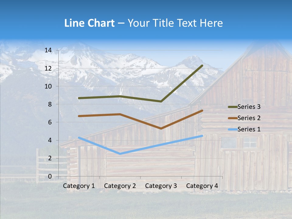 Teton National Park Agriculture Americana PowerPoint Template