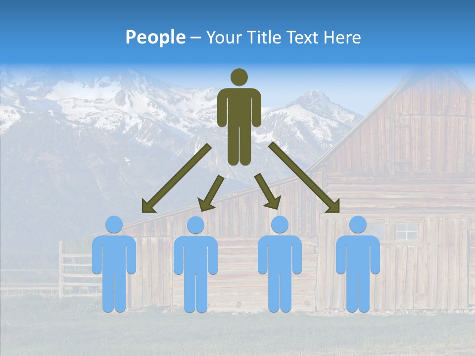 Teton National Park Agriculture Americana PowerPoint Template