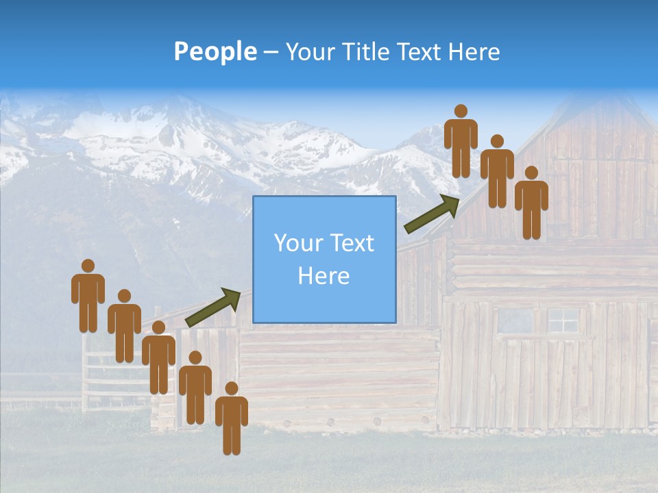 Teton National Park Agriculture Americana PowerPoint Template