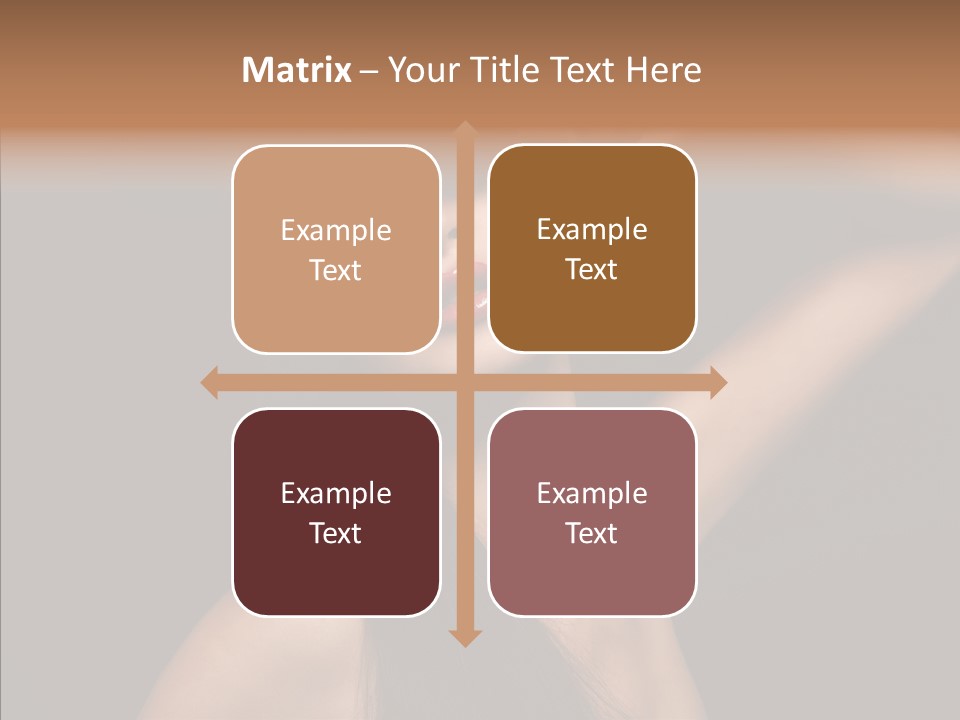 Female Person Posing PowerPoint Template