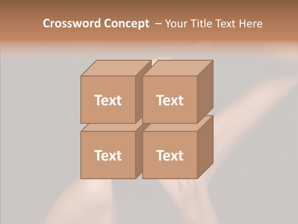 Female Person Posing PowerPoint Template