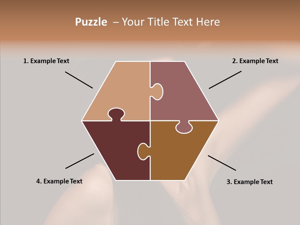 Female Person Posing PowerPoint Template