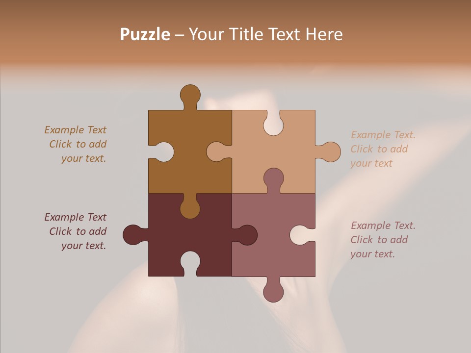 Female Person Posing PowerPoint Template