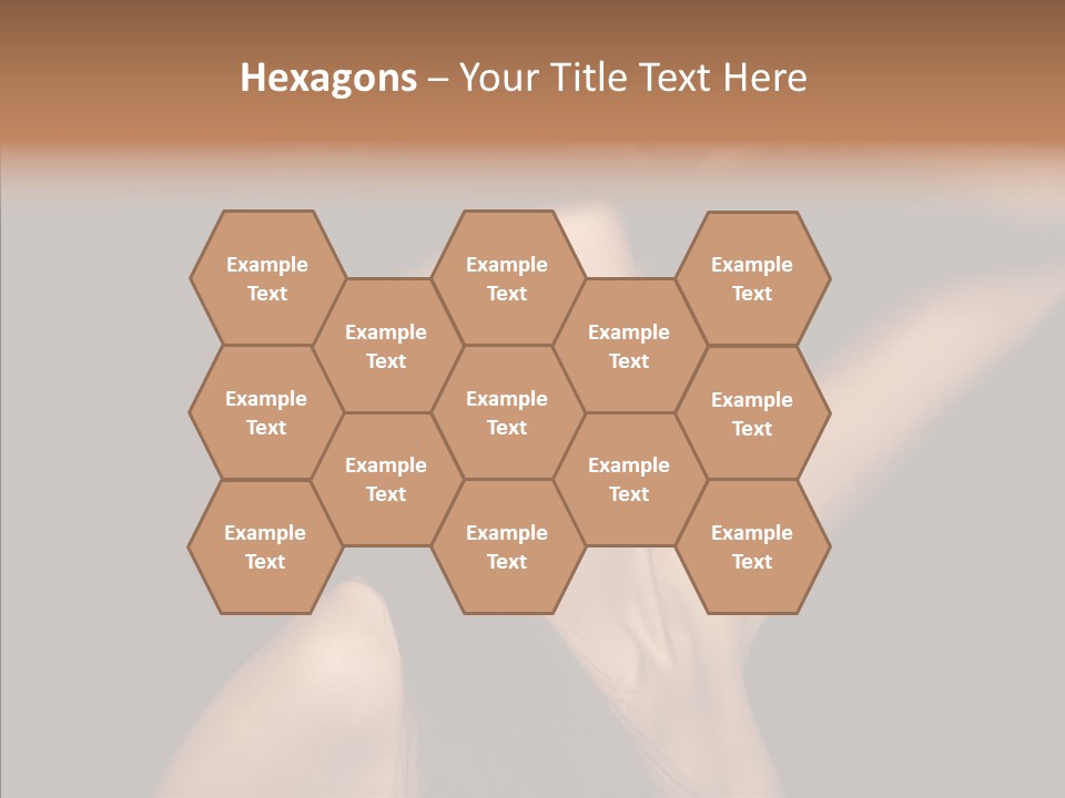 Female Person Posing PowerPoint Template