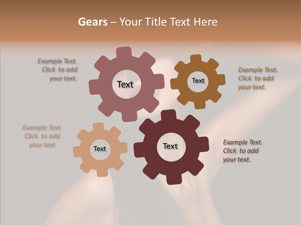 Female Person Posing PowerPoint Template