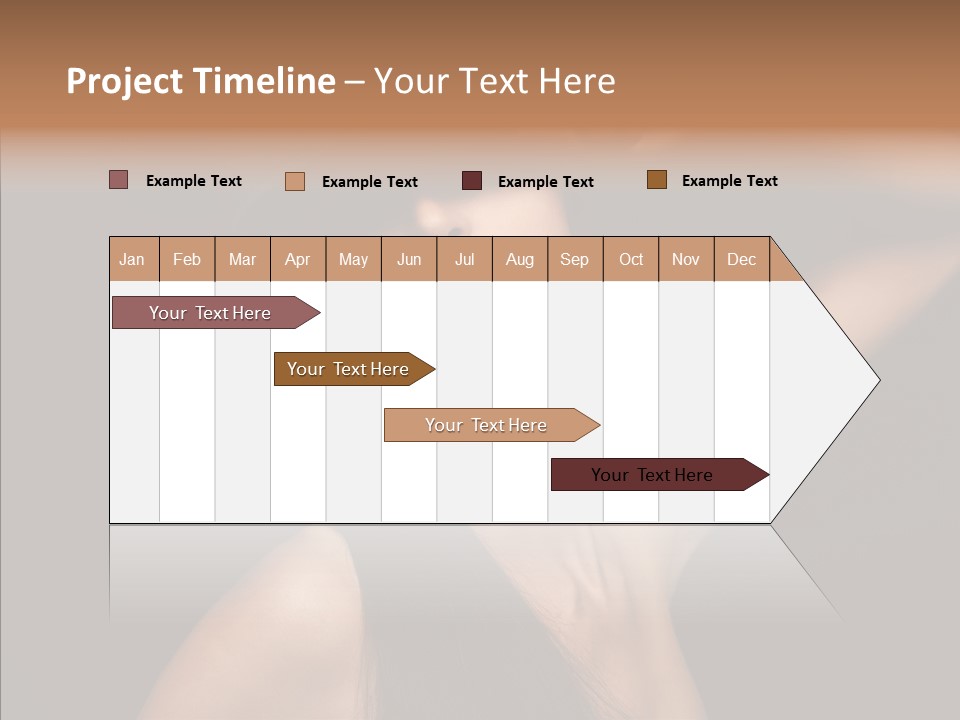 Female Person Posing PowerPoint Template