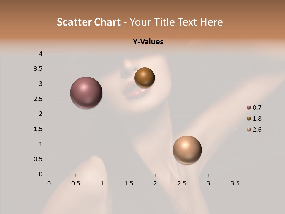 Female Person Posing PowerPoint Template