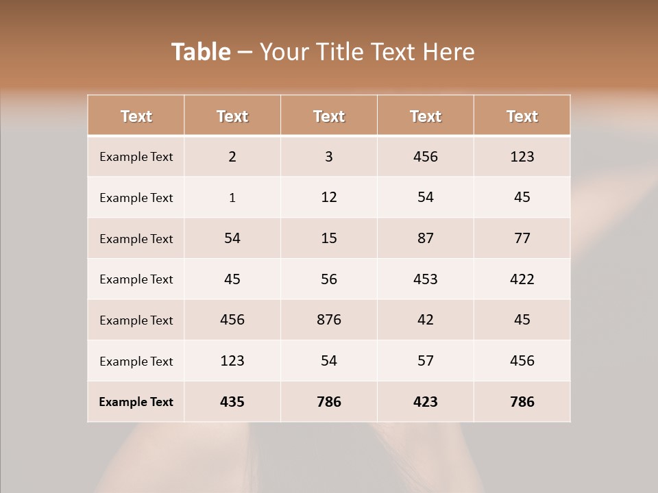 Female Person Posing PowerPoint Template