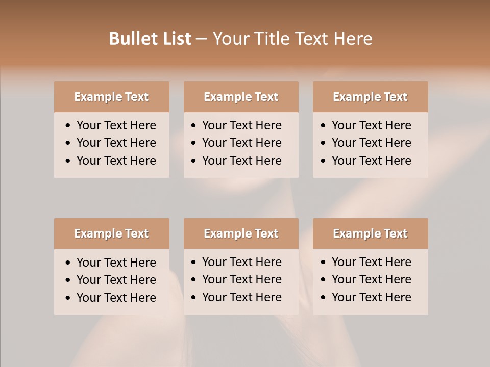 Female Person Posing PowerPoint Template