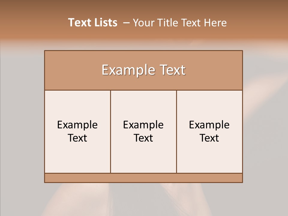 Female Person Posing PowerPoint Template