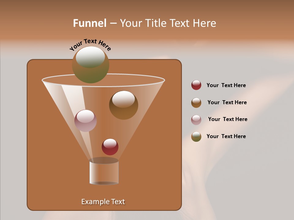 Female Person Posing PowerPoint Template