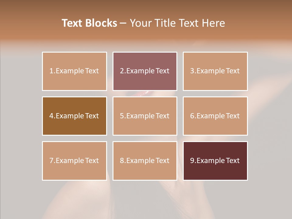 Female Person Posing PowerPoint Template