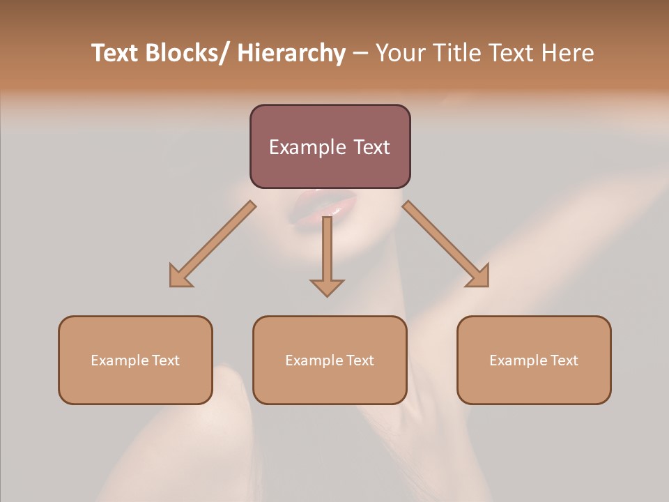 Female Person Posing PowerPoint Template