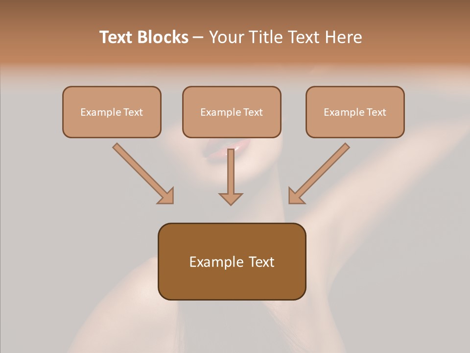 Female Person Posing PowerPoint Template