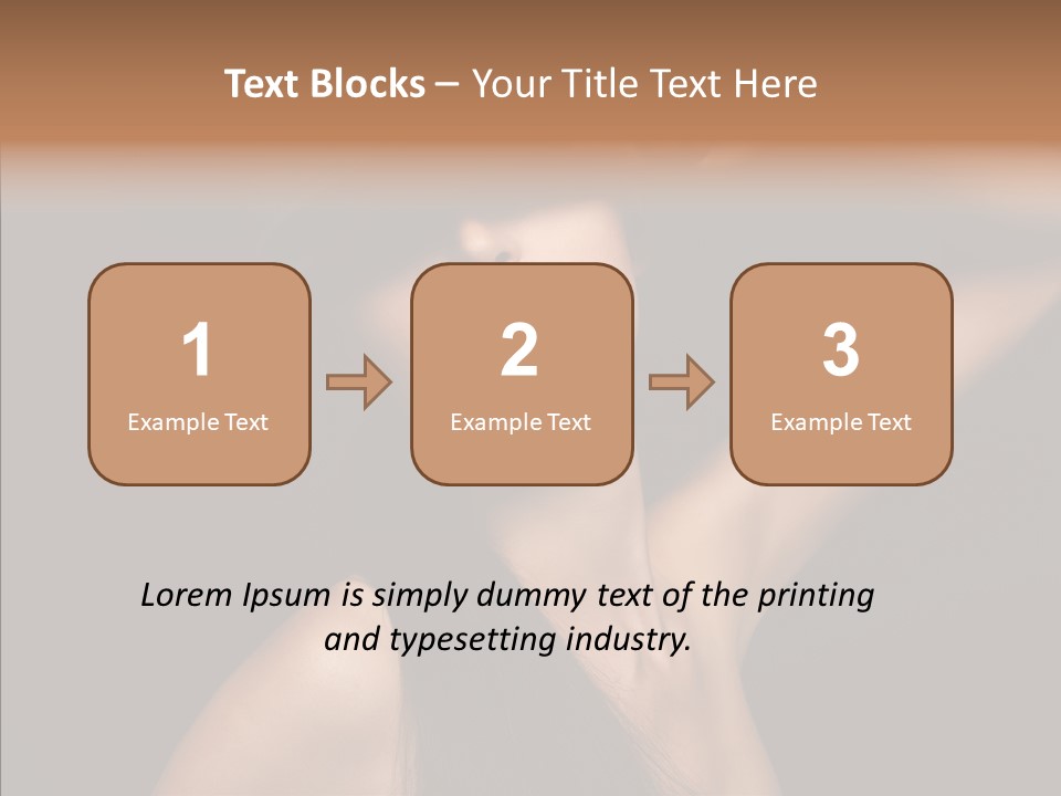Female Person Posing PowerPoint Template